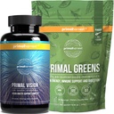 Primal Harvest Greens Powder & Vision Συμπληρώματα για γυναίκες και άνδρες Όραμα και υποστήριξη ματιών Complex με Lutein, Zeaxanthin Bundle