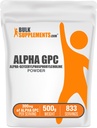 BulkSupplements.com Alpha GPC σκόνη - συμπληρώματα χολίνης, Alpha GPC 300mg - Χωρίς γλουτένη και χωρίς γλουτένη, 600mg ανά υπηρεσία, 500g (1.1 lbs) (πακέτο των 1)