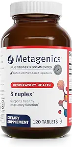 Metagenics Sinuplex - Healthy Respiratory Support* - with Vitamin C, Stinging Nettle Extract, N-Acetylcysteine, Quercetin & More - Immune Supplement with VIT C* - 120 Tablets