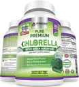 FRESH HEALTHCARE Premium Chlorella Supplement, 1200mg Pure Vegan Powder Capsules, 180 Chlorophyll and CFG Pills, Natural Detox Superfood, Naturally Contains B Vitamins and Minerals