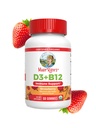 MaryRuth Βιολογική βιταμίνη D3 B12 Gummies 