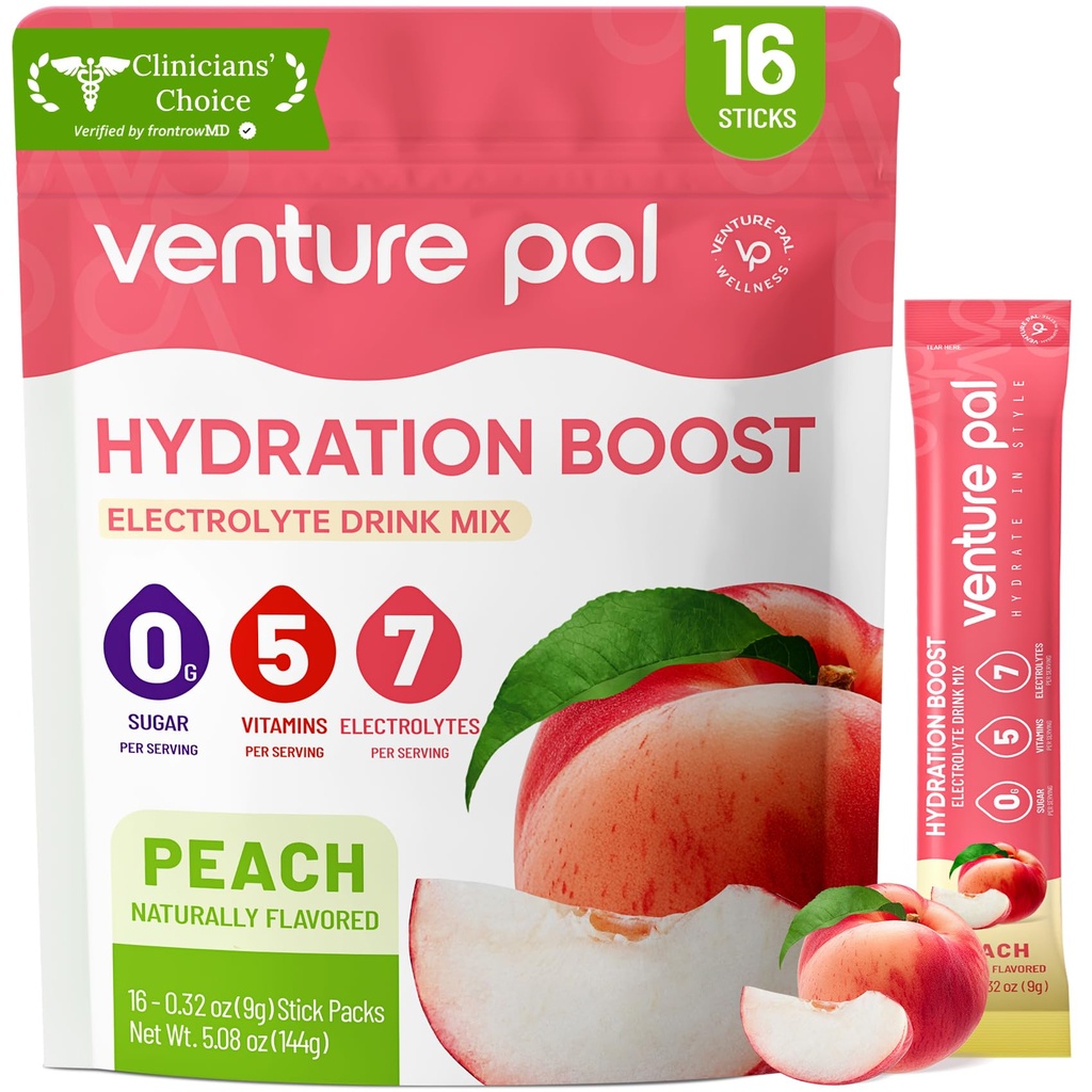 Venture Pal Sugar Free Electrolyte Packets σκόνης - Liquid Daily IV Hydration Packets 
