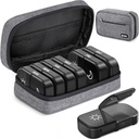 AUVON Canvas Τσάντα XL Weekly Pill Organizer 2 φορές την ημέρα, Travel Pill Box 7 Ημέρα με μία-πλευρά μεγάλο άνοιγμα, AM Pill περίπτωση με φορητό χαρτοκιβώτιο για συμπληρώματα, βιταμίνες, ιχθυέλαια