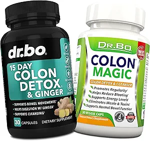 Colon Cleanser Detox Supplement Capsules - 15 Day Colon Cleanse Pills & Probiotic Herbal Formula - Daily Bowel Movement Supplements for Intestinal Stomach Bloating Digestive Gut Cleansing Support