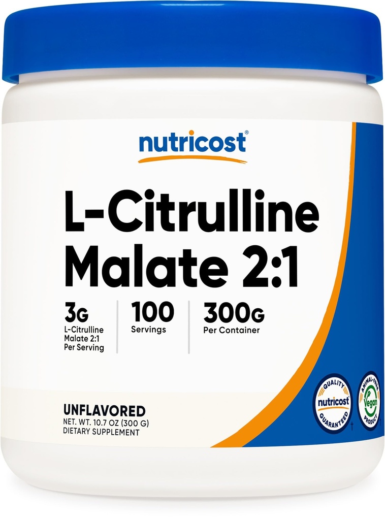 Θρεπτικό L-Citrulline Malate (2:1) Κόνις (300 γραμμάρια)