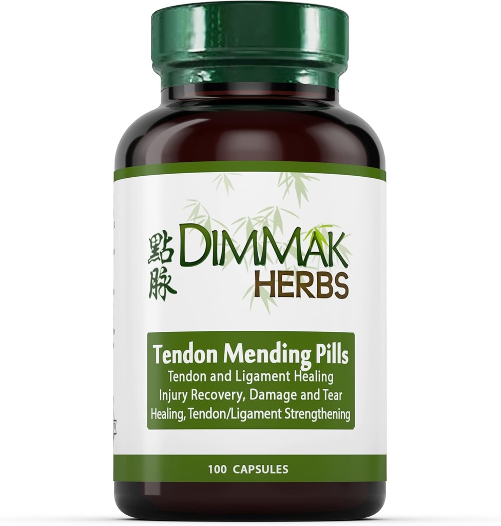 Certified Organic Tendon Mending Hills: Tendon and Ligament Regenation and Repair by Dimmak Herbs - 100 Caps 500mg