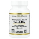 California Gold Nutrition Multivitamin and Mineral with Methyl B12, Vitamin C, L-methylFolate και Bio-Quercetin, Two-A-Day, 60 Veggie Κάψουλες