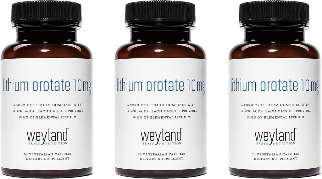 λίθιο Οροτικό 10mg (3 φιάλες), 180 κάψουλες χορτοφάγων