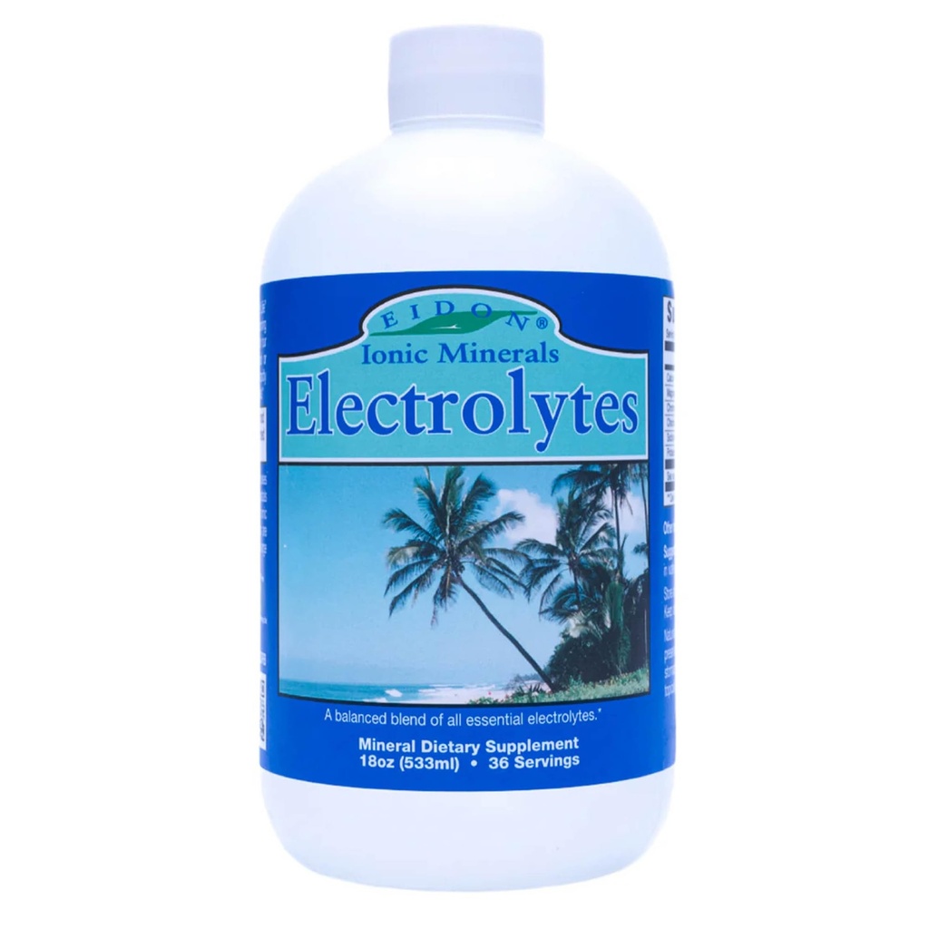 Eidon Electrolytes - Σταγόνες υγρών ηλεκτρολυτών, συμπλήρωμα ιωνικού ορυκτού για προσθήκη στο νερό, Replenish & Balance Το Electrolyte Equilibrium, Hydration Support, Uncouped Sugar Free - 18 oz