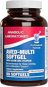 30-in-1 Adult Multivitamin with Iron - Antioxidant Rich Over 50 Multivitamin for Women and Men with Vitamins A C D E B Complex Zinc Magnesium Myo Inositol Lutein Lycopene & More - 1 Month Supply