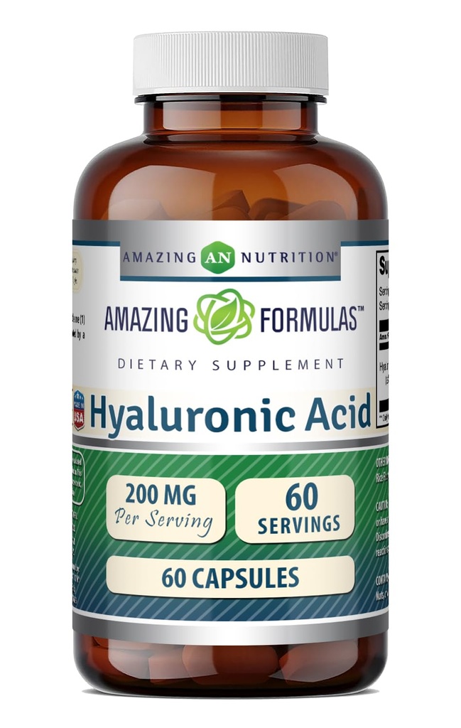 Amazing Formulas Hyaluronic Acid 200 Mg Per Serving Capsules Supplement 