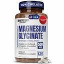 Μαγνήσιο Γλυκινικό 500mg - Χημική & Ρυθμιζόμενη Υψηλή Απορρόφηση Συμπλήρωμα Μαγνησίου για την υποστήριξη της ανακούφισης από το στρες, της πέψης, των οστών, του ύπνου, των νεύρων και των μυών - Made in USA - 120 Vegan Κάψουλες