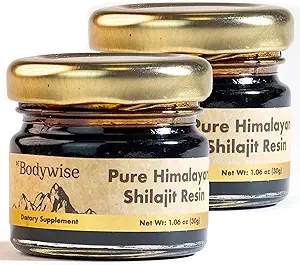 Be Bodywise Pure Himalayan Organic Shilajit Resin - Pack of 2 I Lab Tested I 100% Authentic & Natural I 75%+ Fulvic Acid & 85+ Trace Minerals 