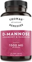 Thomas' all-natural Remedies D-mannose 1200mg - με Cranberry και Dandelion - Φυσικό ουροποιητικό και UTI Υγεία Υποστήριξη - Best κάψουλες dmannose - ΟΧΙ fillers, Όλα-Φυσικά, Vegan - 120 κάψουλες