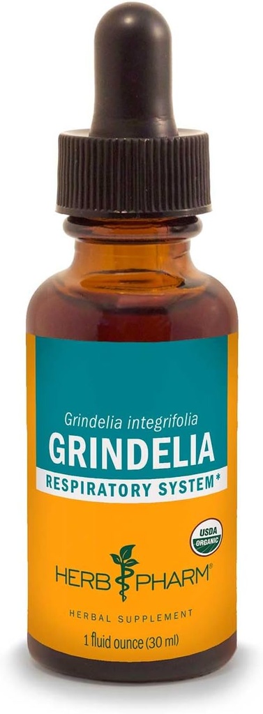 Βότανο Pharm Grindelia υγρό εκχύλισμα για την υποστήριξη του αναπνευστικού συστήματος - 1 ουγγιά (DGRIND01)