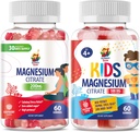 Magnesium Gummies for Kids & Adults - 500mg - Ήρεμες μάσες μαγνησίου - Magnesium Citrate Chewable Supplement for Mood & Muscle Support