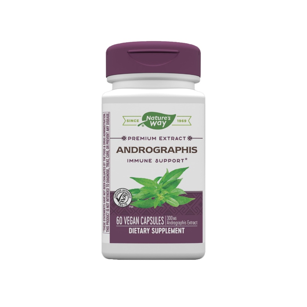 Nature's Way Premium Extract Andrographis, Ανοσολογική Υποστήριξη*, 300 mg Andrographis Extract ανά μερίδα, 60 κάψουλες