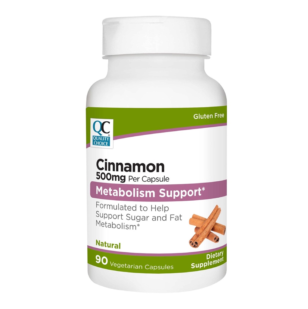Quality Choice Κανέλα 500 mg χορτοφαγική βιταμίνη συμπλήρωμα σε 90 μπουκάλια κόμη