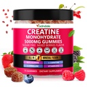 Adndale Creatine Monohydrate Gummies for Men & Women, 5000mg per Serving Creatine Supplement with Beta-Alanine, L-Citrulline & B12 - 75 Vegan Gummies. Χωρίς ζάχαρη