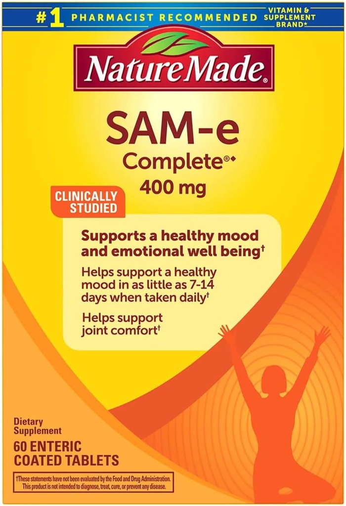 Nature Made SAM-e Complete 400 mg - 60 εντερικά επικαλυμμένα δισκία
