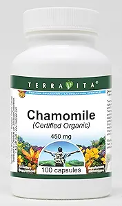 Chamomile (Certified Organic) - 450 mg (100 Capsules, ZIN: 517605)