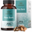 HERBAMAMA Pine Bark Extract Κάψουλες - 400mg Γαλλικό Maritime Pine Bark Extract σκόνη για αντιοξειδωτική υποστήριξη - Vegan, συμπλήρωμα Pinus Pinaster μη GMO
