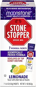 Moonstone Kidney Stoper Drink Mix Λεμονάδα Γεύση, Outperforms Chanca Piedra & Kidney Συμπληρώματα Υποστήριξης, Αναπτύχθηκε από τους ουρολόγους για την πρόληψη των νεφρών Λίθων και τη βελτίωση της ενυδάτωσης, 7 ημέρες προσφοράς