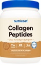Nutricost Collagen Peptides Peptides Powder (Τσοκολικό φυστικοβούτυρο με γεύση) 1 LB - Υδρολυτικό κολλαγόνο με γλουτένη