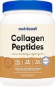 Nutricost Collagen Peptides Peptides Powder (Τσοκολικό φυστικοβούτυρο με γεύση) 1 LB - Υδρολυτικό κολλαγόνο με γλουτένη