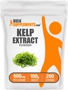 BulkSupplements.com Kelp Extract Powder - Kelp Supplement, Brown Seaweed Extract, Seaweed Powder - Χωρίς γλουτένη, 500mg ανά Σερβίρισμα, 100g (3.5 oz) (Συσκευασία του 1)