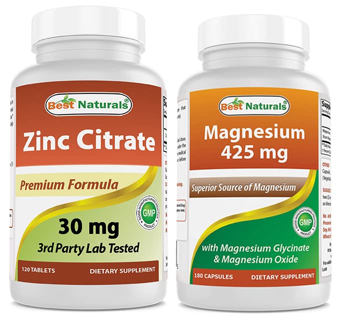 Κιτρικός ψευδάργυρος 30 mg & Γλυκινικό μαγνήσιο 425 mg