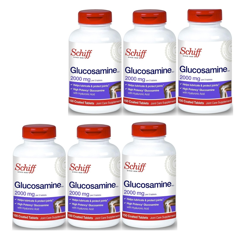 Schiff Γλυκοζαμίνη 2000mg με Υαλουρονικό οξύ (πακέτο των 4)