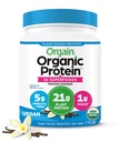 Orgain Organic Vegan Protein + 50 Superfoods Powder, Vanilla Bean - 21g Πρωτεΐνη με βάση το φυτό, 8g Προβιοτικές Ίνες, Δεν Συστατικά Λακτόζης, Χωρίς Γλουτένη, Δεν Προστέθηκε Ζάχαρη, 1,12 lb (Packaging May Vary)