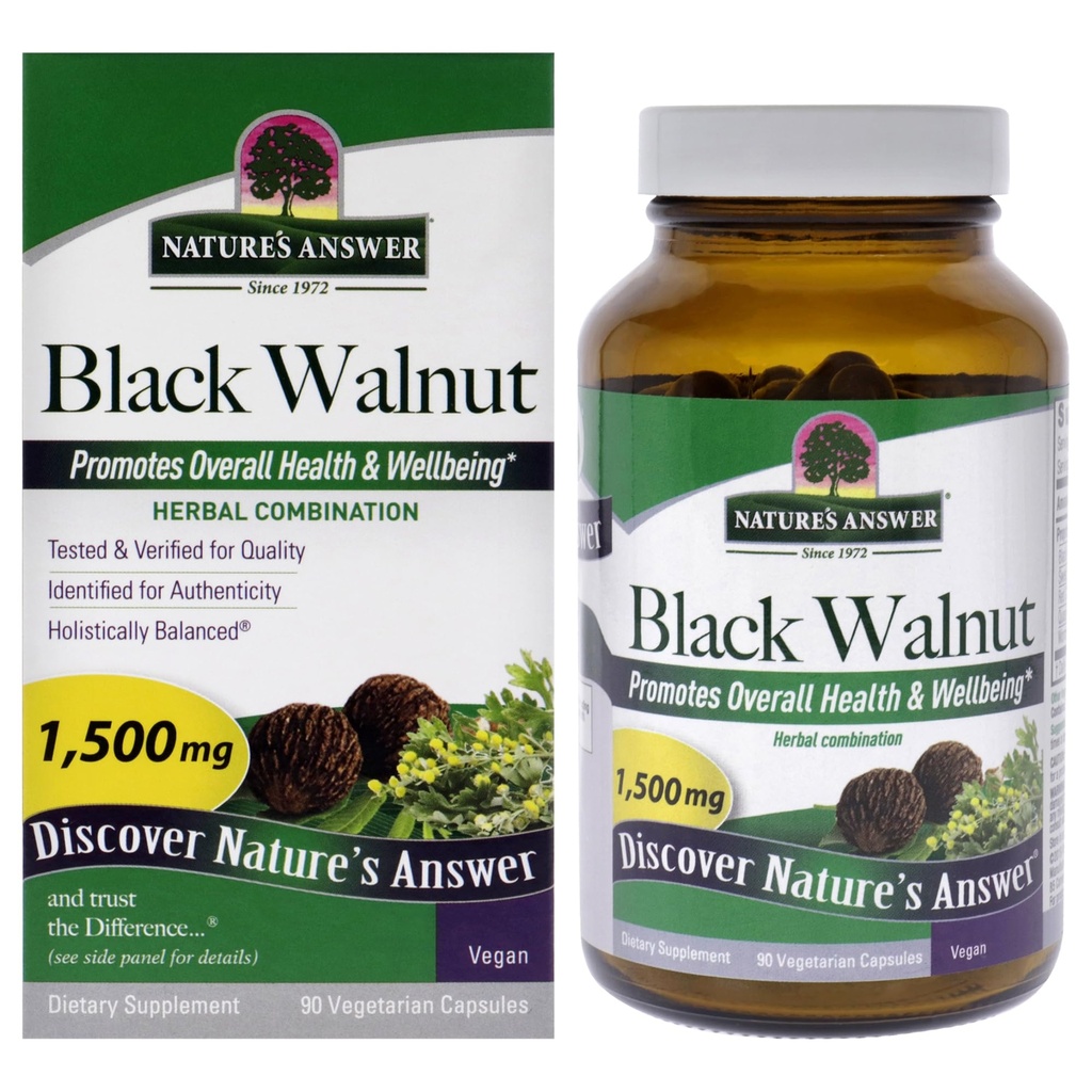 Απάντηση της φύσης Black Walnut Complex Vegetarian Κάψουλες σκόνη, 90-Count Black Walnut 