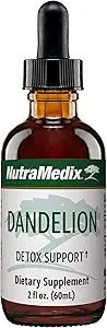 Nutramedix Dandelion Detox Support - Βάμμα για την υγεία του ήπατος + υγεία των ούλων + αντιοξειδωτική υποστήριξη - συμπλήρωμα υποστήριξης του ήπατος Dandelion Leaf για την καθημερινή χρήση (60ml)
