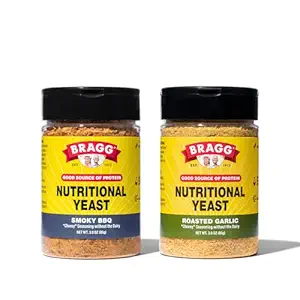 Bragg Nutritional Yeast Pack Ποικιλία καρυκεύματα - (2 Pack) 3 oz - Γαλακτοκομικά Χωρίς Παρμεζάνα Υποκατάστατο Τυριού - Ιδανικό για Σαλάτες, Πάστες, Ποπκορν και Περισσότερα