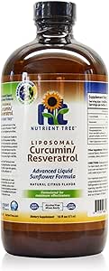 Liposomal Curcumin(Turmeric)/Resveratrol, 78 Doses, Alcohol Free, Non-Soy, Non-GMO, Made in USA