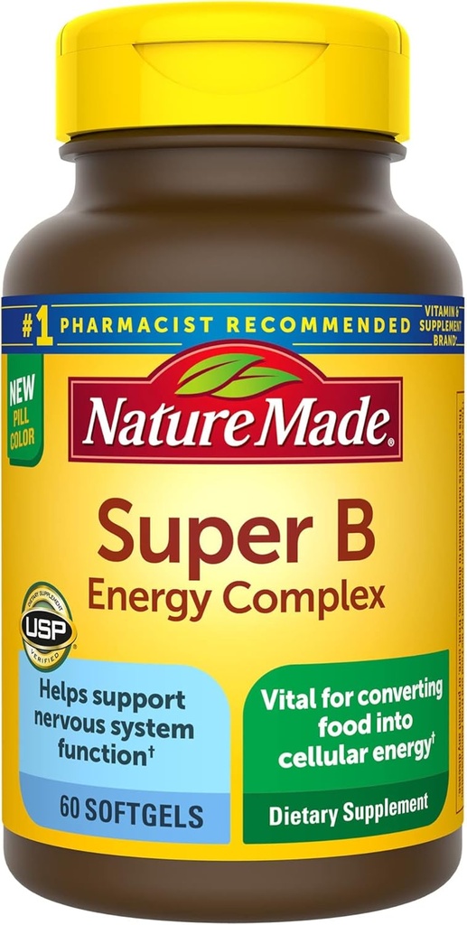 Super B Energy Complex, συμπλήρωμα διατροφής για την υποστήριξη λειτουργίας εγκεφαλικών κυττάρων, 60...