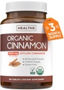 USDA Organic Ceylon Cinnamon Pills - High Potency Ceylon Cinnamon Supplement with 1000mg per Serving for Full Body Antioxidant Support - Vegan Non-GMO cGMP Made & Lab Verified (3 Months Supply)