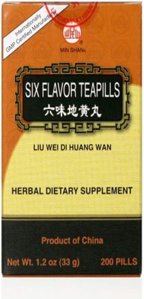 Liu Wei Di Huang Wan (έξι χάπια γεύσης), 200 ct, Min Shan
