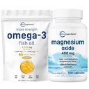 Micro συστατικά Ωμέγα-3 ιχθυέλαιο 4,200mg & οξείδιο του μαγνησίου 400mg Πακέτο δεσμών 