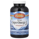 Carlson - Σούπερ Ωμέγα-3 Gems, 1200 mg Ωμέγα-3s, Καρδιαγγειακή Υποστήριξη, Εγκεφαλική Λειτουργία & Υγεία Οράματος, 180 μαλακά τζελ