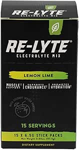 RELYTE Re-Lyte Ηλεκτρολυτικό ποτό Mix Λεμόνι Lime 15 Σερβίρει πακέτα 3,44 oz.