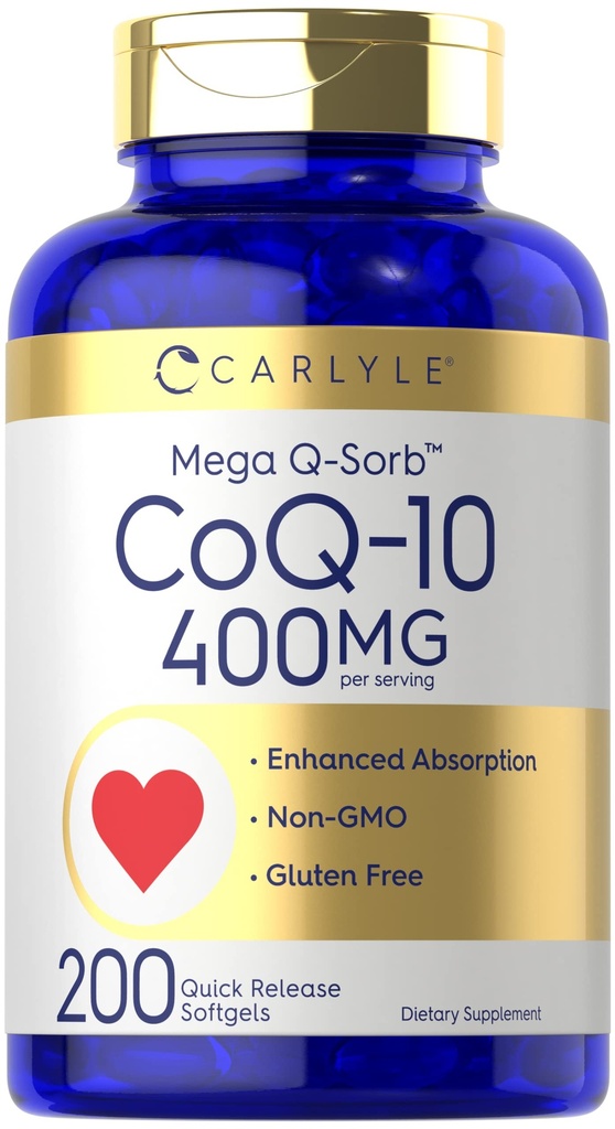 Carlyle CoQ10 400mg Softgels 