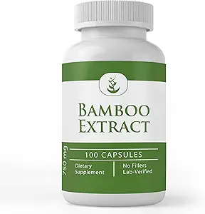 Pure Original Ingredients Bamboo Extract, Always Pure, No Additives Or Fillers, Lab Verified (100 Count)