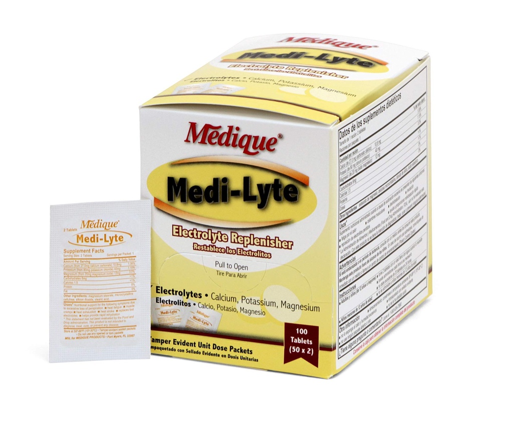 Medique 03033 Medi- Lyte Ηλεκτρολυτικά Δισκία w/ Χλωριούχο κάλιο για Cramps, 100- Tablets