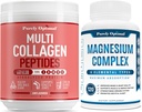 Purely Optimal Premium Multi Collagen Powder + Premium Magnesium Complex - Μαγνήσιο Κιτρικό, Κακή, Μυϊκή Χαλάρωση - 120 caps