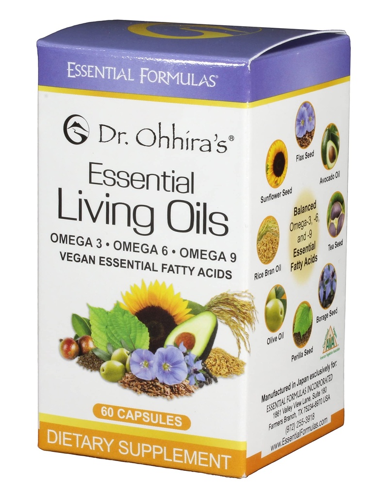 Ωχίρα Vegan Omega 3, EFA και Fish Oil Εναλλακτική, 60 κάψουλες