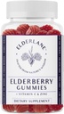 Gelderlane Gelderberry Gummies for Adults and Kids - Ανοσοποιητική Υποστήριξη - Μη ΓΤΟ, Vegan, Χωρίς γλουτένη, Ζελατίνη - 60ct, 100mg