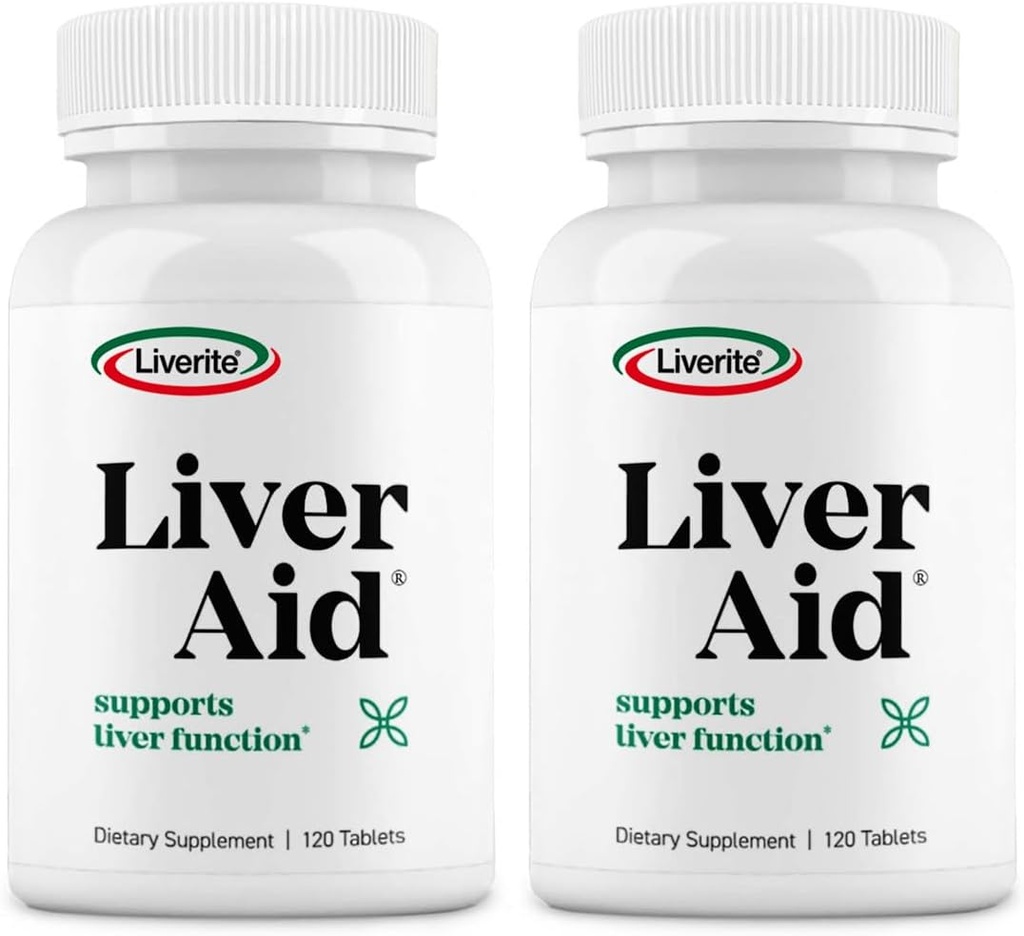 LIVERITE ηπατική βοήθεια 2-πακέτο 120 δισκία (Σύνολο 240ct) Υποστηρίζει υγιή ηπατική λειτουργία, φυσική ενέργεια και ζωτικότητα.